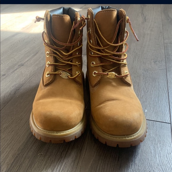 Tan timberland boots size 5.5 men